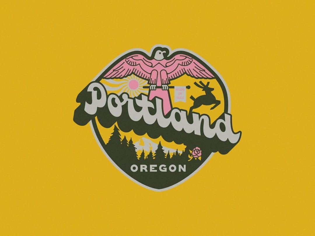 Dribbbleさんのインスタグラム写真 - (DribbbleInstagram)「Portland Oregon Badge by Vincent Conti ⠀ ⠀ #dribbble #design #portland #branding #oregon #lettering #logodesign」1月23日 6時00分 - dribbble