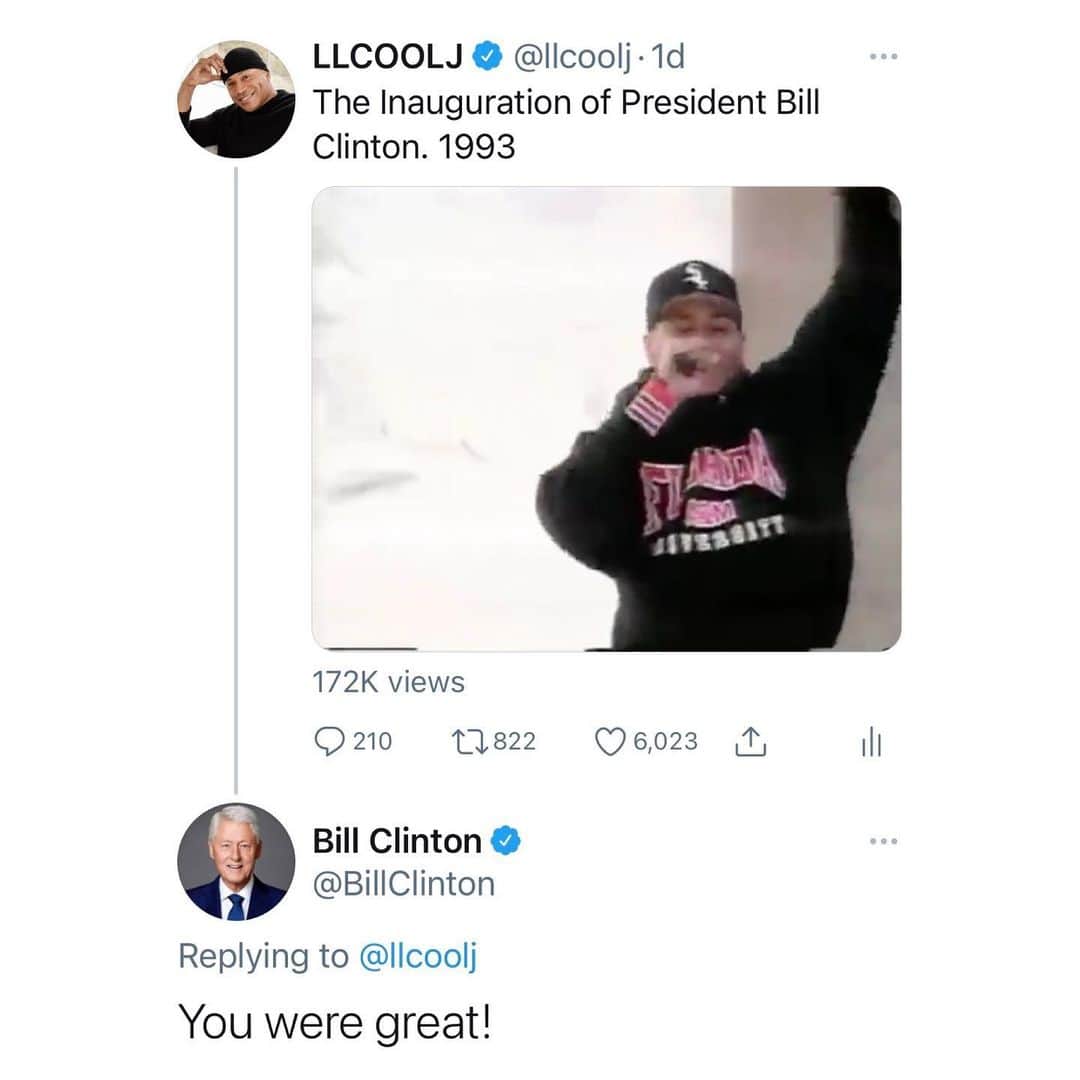 LL・クール・Jのインスタグラム：「Thank you Mr President! ✊🏾」