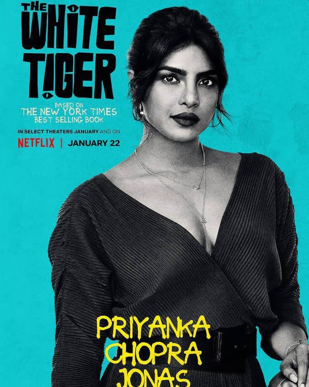 ニック・ジョナスさんのインスタグラム写真 - (ニック・ジョナスInstagram)「The White Tiger is out now on @netflix!!! So incredibly proud of my wife @priyankachopra for her work as both an actor and a producer on this movie. Everyone do yourself a favor and go watch this movie right now! Congrats to the entire cast and crew and creative team.」1月23日 6時12分 - nickjonas