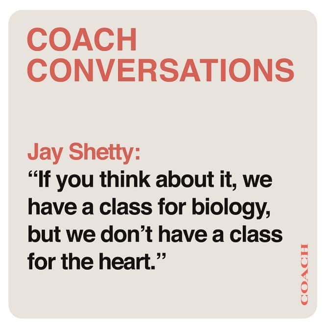 コーチさんのインスタグラム写真 - (コーチInstagram)「Because emotional intelligence matters, too. Visit the link in bio to watch the first episode of #CoachConversations and hear more from purpose coach #JayShetty and #JenniferLopez. #CoachNY」1月23日 7時02分 - coach