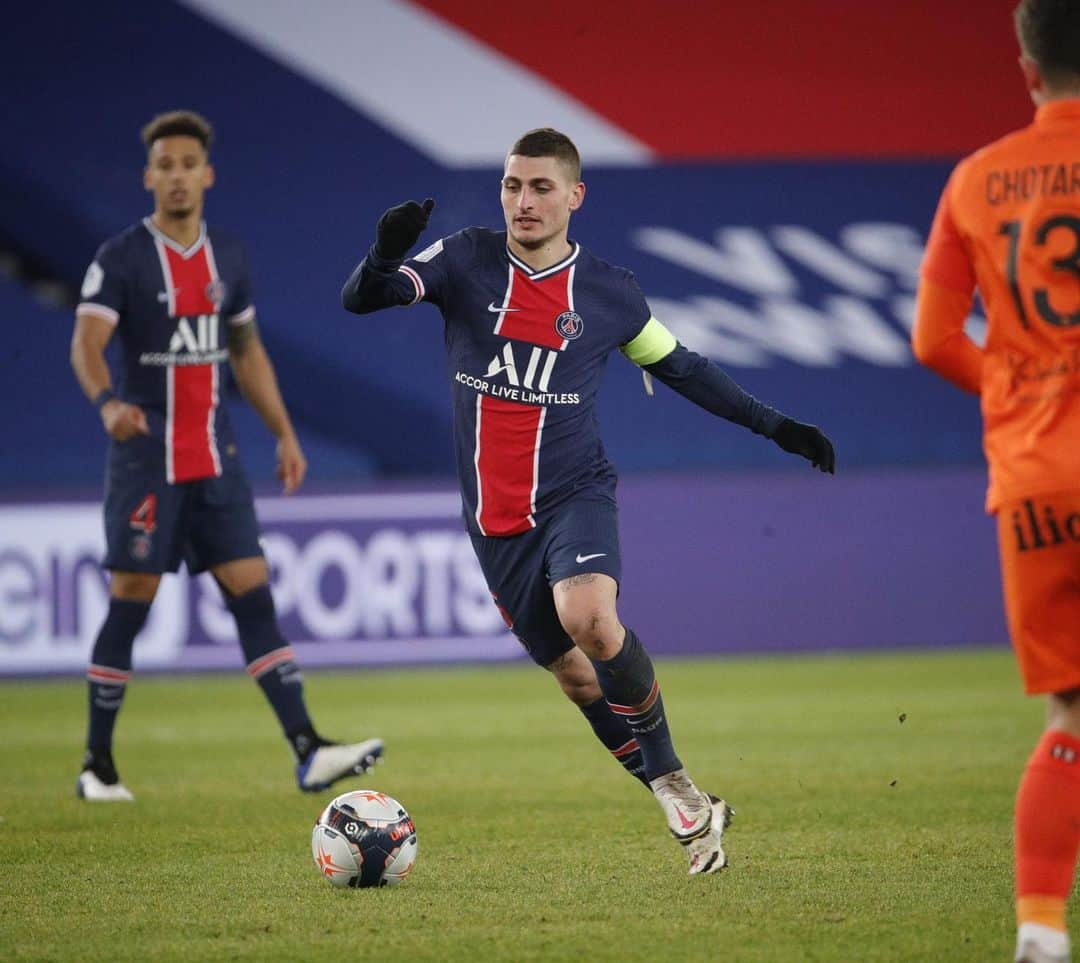 マルコ・ヴェッラッティのインスタグラム：「Une très belle victoire @psg ✅」