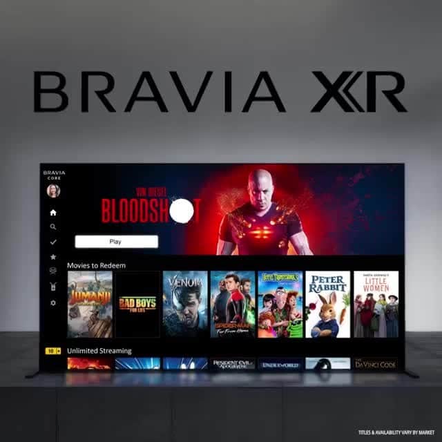 のインスタグラム：「Bring the cinematic experience home and enjoy your favorite movies included with Sony's new BRAVIA XR TV's. Link in bio to learn more.」