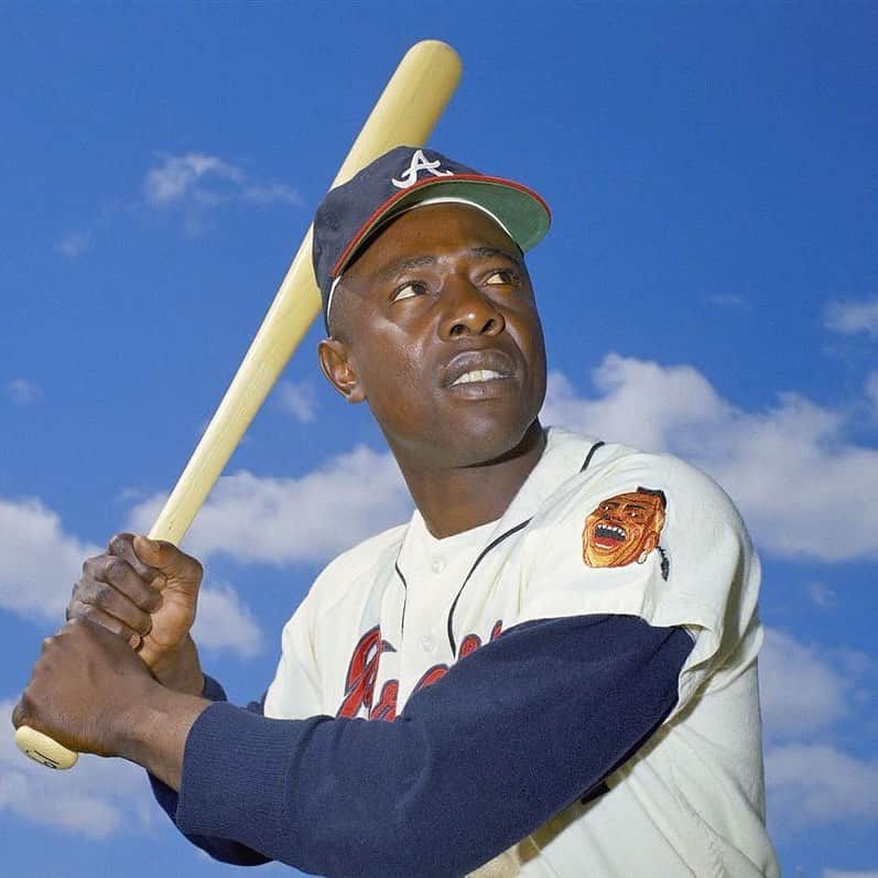 のインスタグラム：「Hank Aaron  We all loved this man  RIP  Love to his entire family」