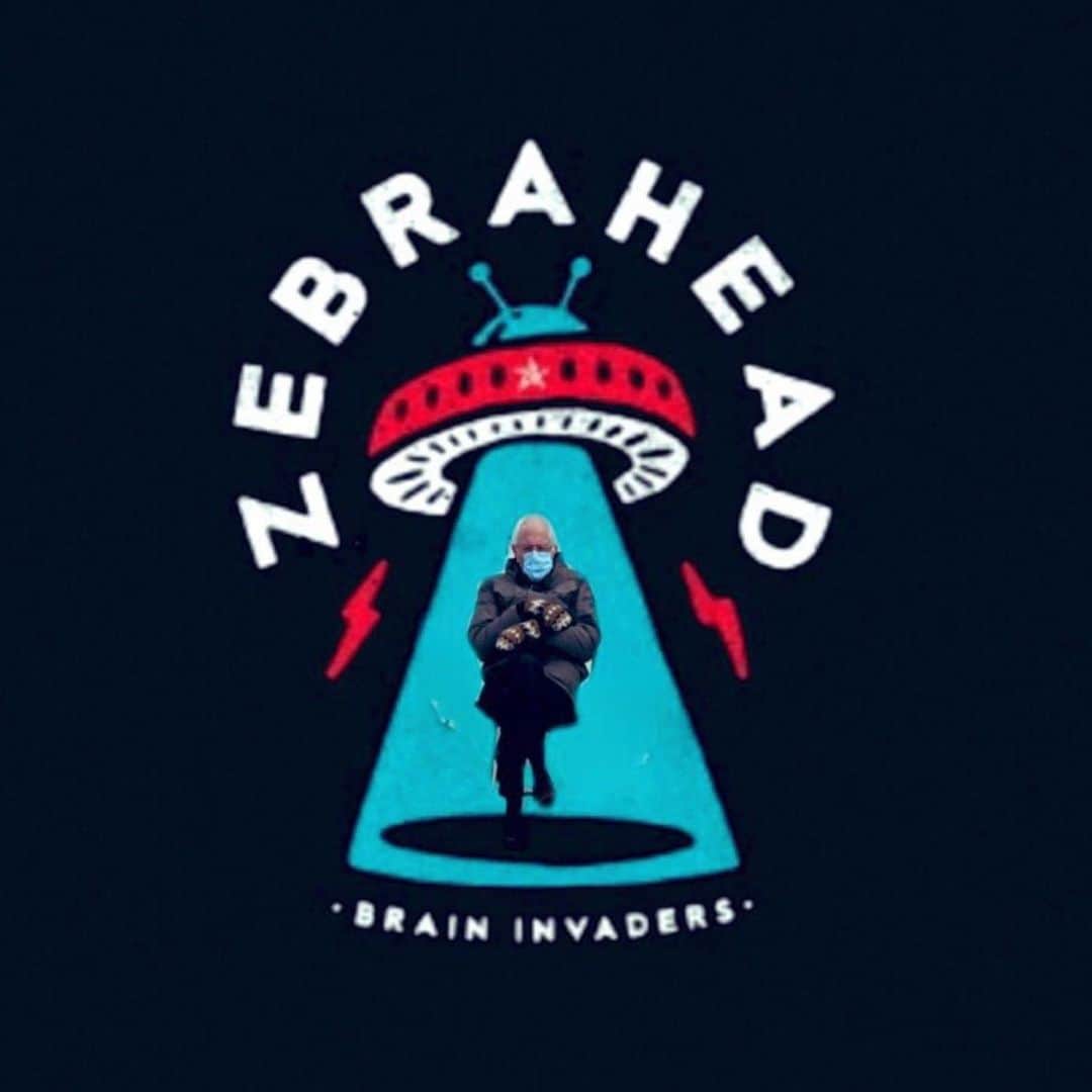 Zebraheadさんのインスタグラム写真 - (ZebraheadInstagram)「Bernie strikes again!  #Zebrahead #braininvaders #berniememes」1月23日 12時10分 - zebraheadofficial
