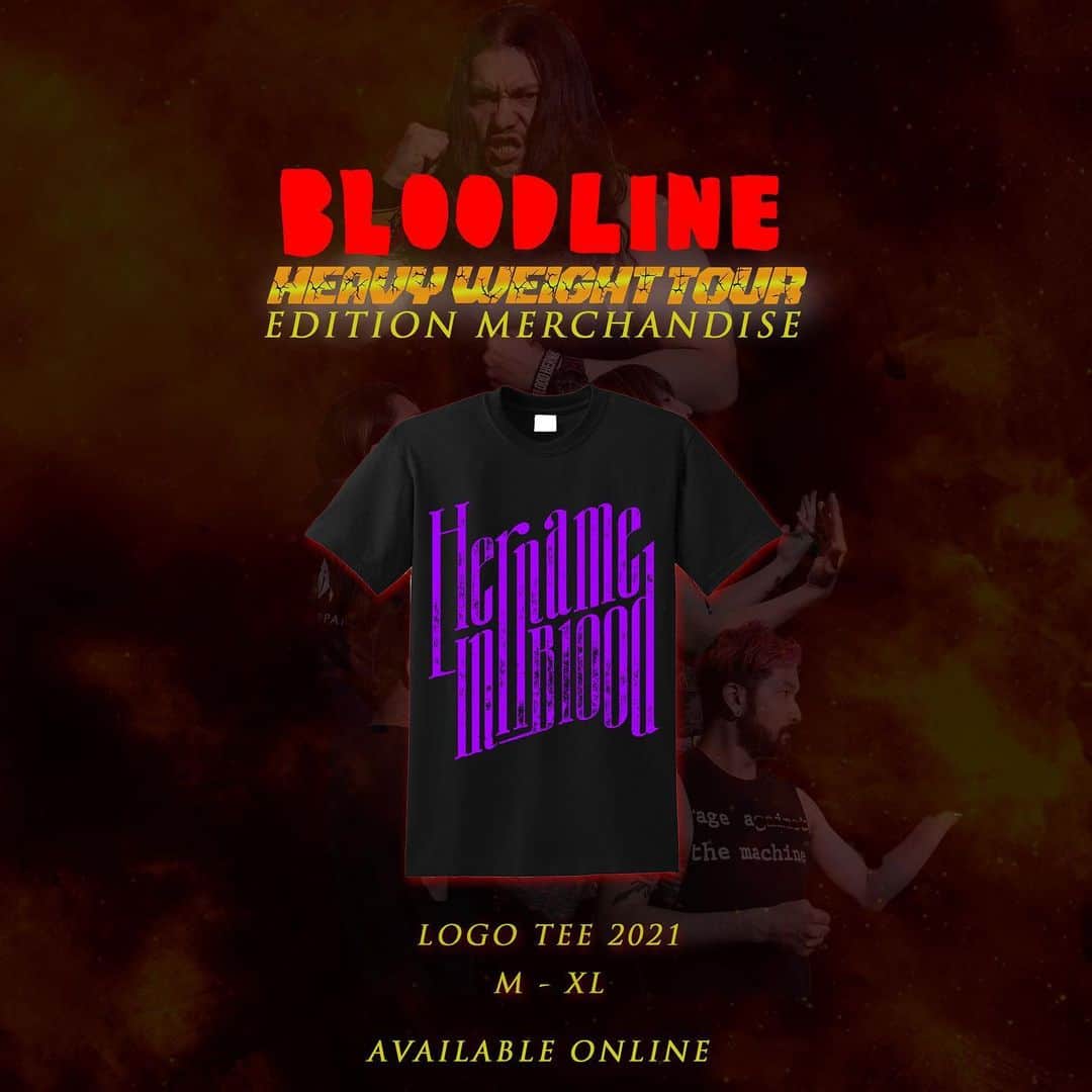 Her Name In Bloodさんのインスタグラム写真 - (Her Name In BloodInstagram)「HEAVY WEIGHT TOUR Edition Merchandise online.」1月23日 12時12分 - hnibband