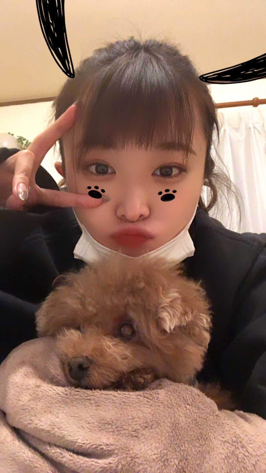 島崎由莉香のインスタグラム：「. . . 私の弟🐶 . . ちーくんです . .」