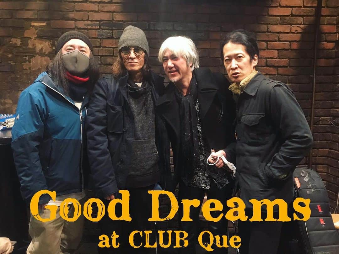 イマイアキノブのインスタグラム：「𐀶 下北沢 ダンケ  #下北沢clubque  #下山淳 #山本久土 #サトウミノル #イマイアキノブ #imaiakinobu  #gooddreams」