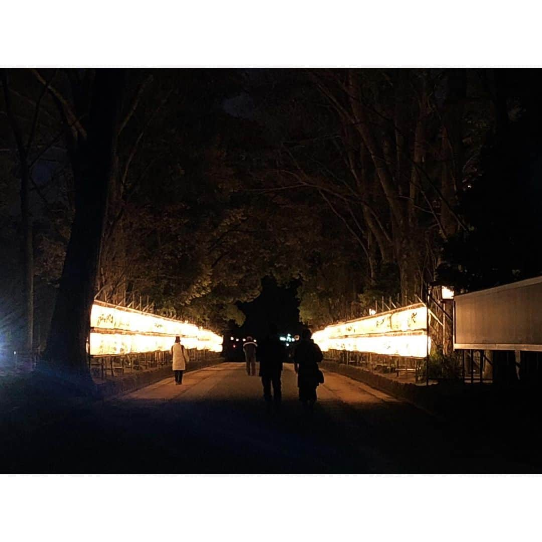 西島まどかさんのインスタグラム写真 - (西島まどかInstagram)「とっぷり暮れた街に提灯の灯りがよく映える。 参道でつい足を止めてしまいました。  冬が好きだなと思うのは、こんな色を見た時。 夏の夜にだって提灯はあるけど、ちょっと違いますよね。と思ってます。  氷川神社には、緊急事態宣言が出る前のロケでおじゃましました⛩ 今日はとても寒いので、暖かみのある画像が見たい。  #武蔵一宮氷川神社 #bstbs #夕焼け酒場 #大宮」1月23日 14時01分 - nishijima_madoka