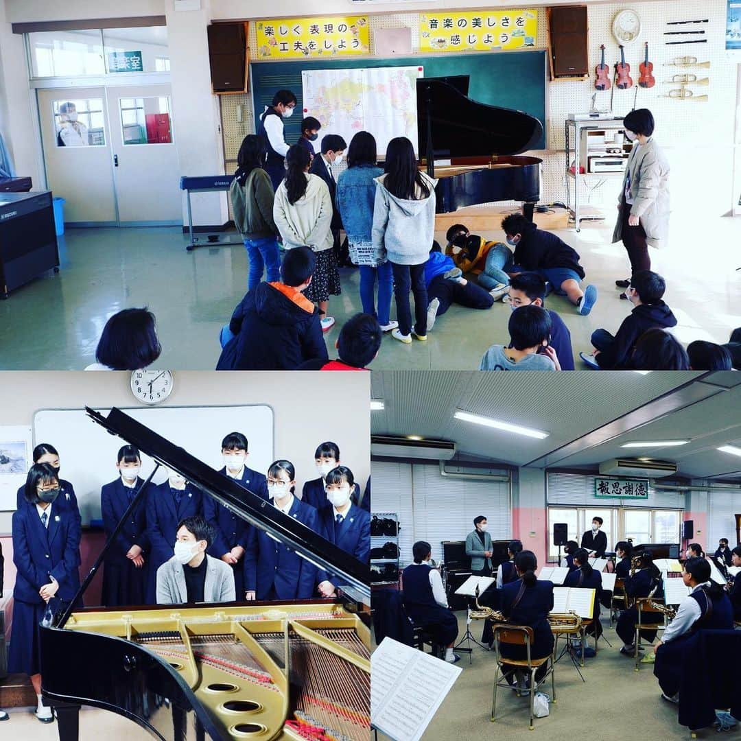 金子三勇士さんのインスタグラム写真 - (金子三勇士Instagram)「Making a new harmony #music #art #piano #pianist #MiyujiKaneko #musician #connection #Kitakyushu #Japan #musiceducation  #outreach #school #windorchestra #socialdistancing  #アウトリーチ #コンサート #音楽 #授業 #アクティビティ #人と人 #ウィズコロナ #ハーモニー #教育 #芸術文化 #学校 #吹奏楽  #北九州 #ピアニスト #金子三勇士」1月23日 14時08分 - miyujikaneko_official