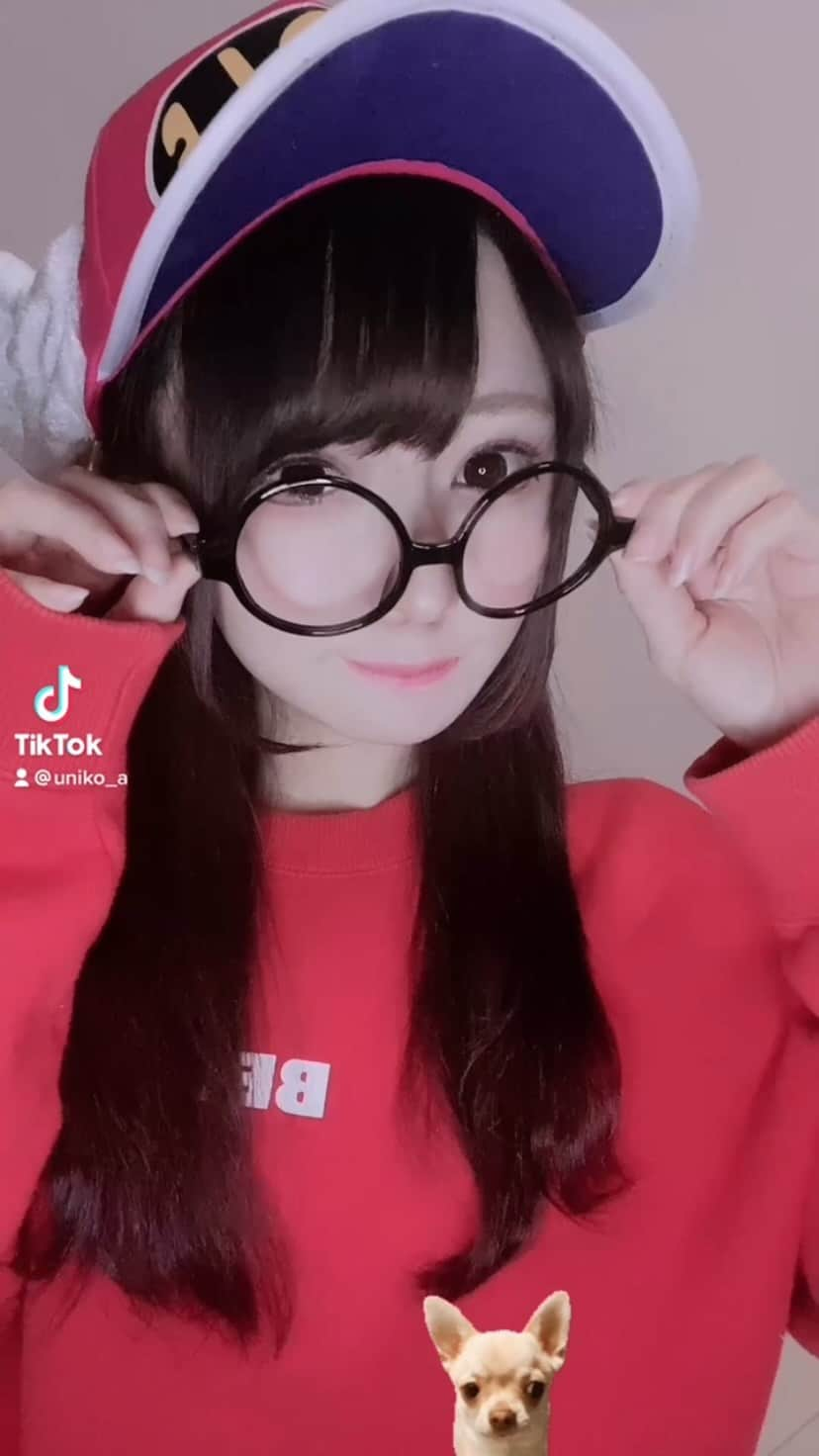 鉢呂ゆなのインスタグラム：「チワワ仕込んでる  #アラレちゃん #tiktok」