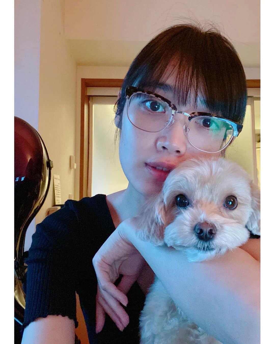 林田岬優さんのインスタグラム写真 - (林田岬優Instagram)「🤓🐶」1月23日 17時05分 - miyu_hayashida