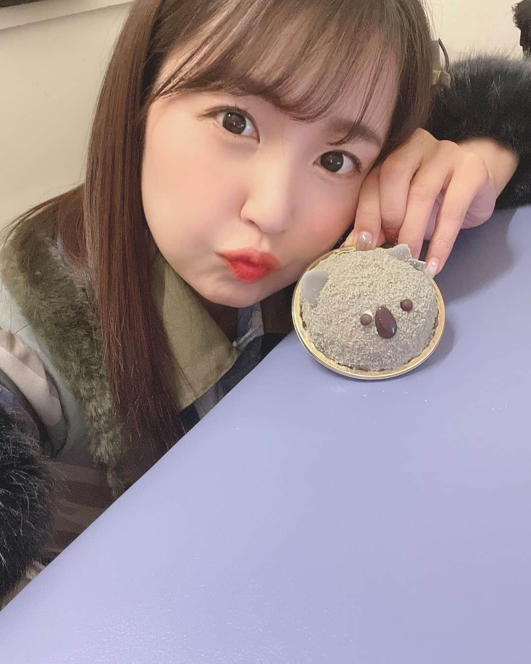 惣田紗莉渚のインスタグラム：「耳折れちゃったけど 可愛すぎるケーキ🐨💛 #コアラ #koala  #floprestige」