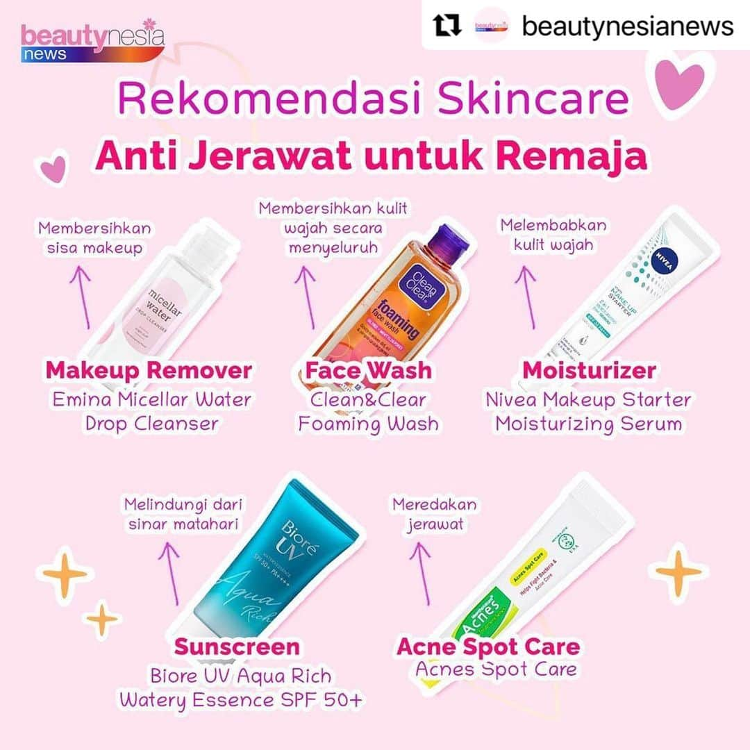 Beauty | Health | Fashionさんのインスタグラム写真 - (Beauty | Health | FashionInstagram)「#Repost Follow @beautynesianews untuk info lebih lengkap 🥰✨ ・・・ Buat kamu yang lagi berjuang dengan segala masalah jerawat jangan khawatir babes, kamu gak sendirian berperang dengan si kecil yang nyebelin ini. Nah, untuk mengatasinya emang susah susah gampang nih beb, tapii yang paling penting kamu harus rutin menggunakan skincare dengan kandungan khusus untuk kondisi kulit kamu dan jangan coba coba pegang kulit wajah kamu. ITU BAHAYA 😱! ⁣⁣⁣ ⁣⁣⁣ Jangan lupa juga untuk konsumsi air putih yang cukup supaya kulit kamu bisa terhidrasi dengan baik 🥰💞. ⁣⁣⁣⁣⁣ ⁣⁣⁣⁣⁣ Komen dong dibawah gimana pengalaman kamu dengan masalah jerawat 🥰⁣⁣⁣⁣⁣ ⁣⁣⁣⁣⁣ Kita berjuang bareng bareng yuk untuk memberantas jerawat. ⁣⁣⁣⁣⁣ ⁣⁣⁣⁣⁣ --⁣⁣ #BeautynesiaNews #Glowing2020 #TipsCantik #TipsKecantikan #InfoKecantikan #infocantik #skincaremurah #KulitGlowing #kulitnormal #TipsSkincare #skincarerutin #produkskincare #basicskincare #infoskincare #glowingskincareroutine #MengatasiKulitKusam #skincaredirumahaja #skincarehabits #skincaredirumah #urutanskincare #nightSkincare #nightSkinCareRoutine #skincaremalam #skincarerutinmalam #JenisKulit #skincaremurah」1月23日 17時55分 - beautynesia.id