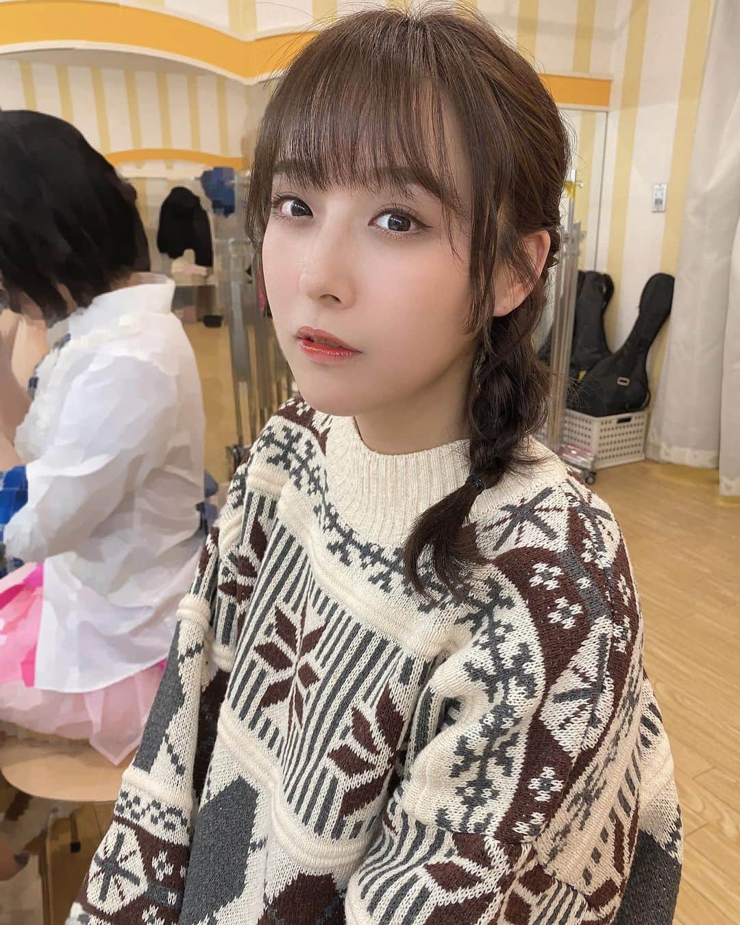 鎌田菜月さんのインスタグラム写真 - (鎌田菜月Instagram)「まだまだニットの季節🧶﻿ ﻿ #ootd #knit #coldday #beep #oversize」1月23日 18時34分 - nacky_k829