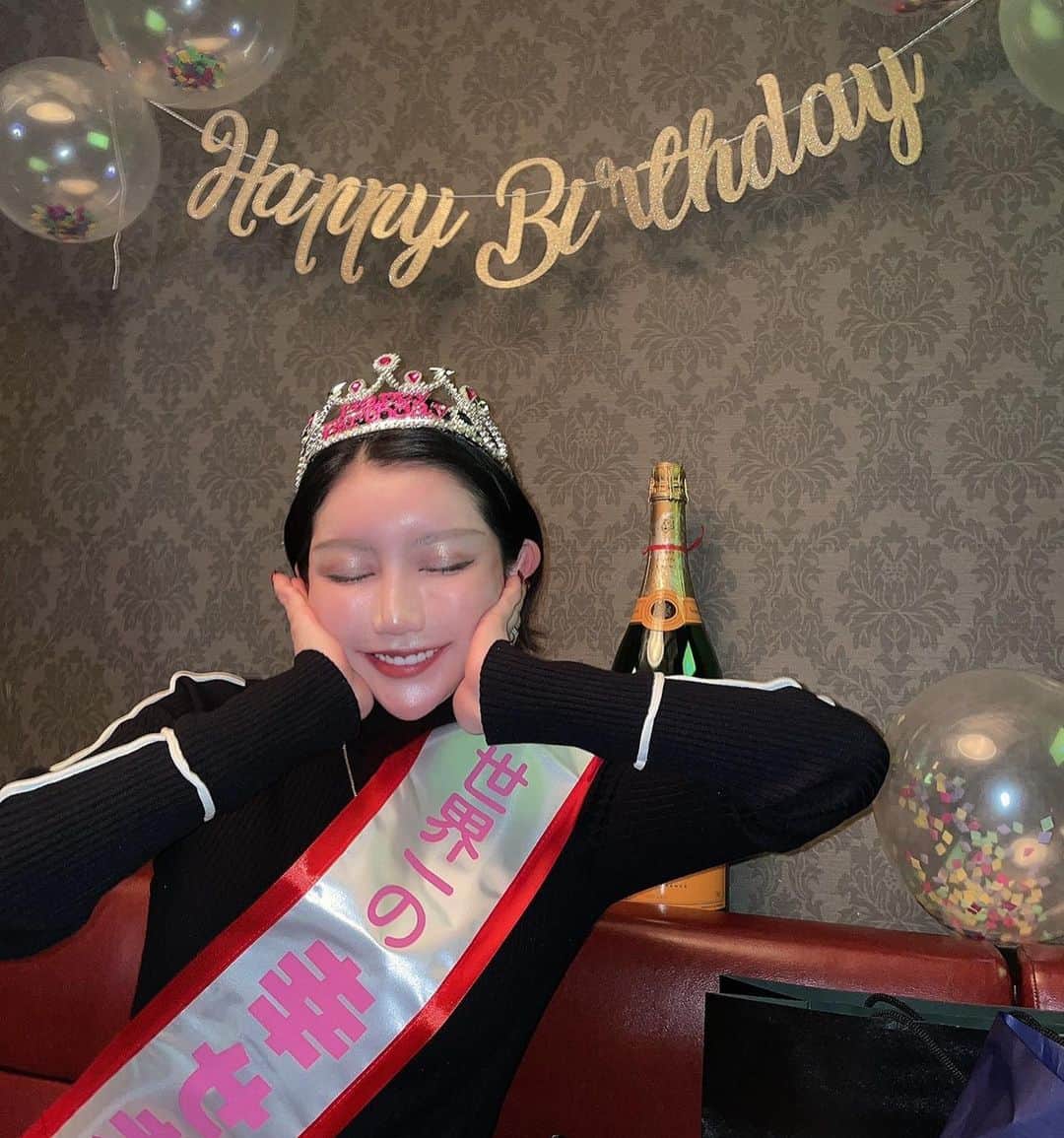 MASAMIさんのインスタグラム写真 - (MASAMIInstagram)「こんなご時世だけど、世界一幸せな誕生日迎えました❤ありがとう🥺顔がまっかっか🥂」1月23日 19時08分 - iharamasami