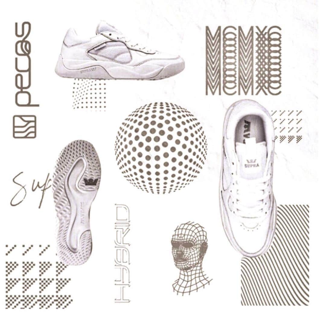 のインスタグラム：「【PECOS】  “WHITE WHITE" Store & Online.  #suprafootweartokyo #sneaker  #pecos #white  #harajuku」