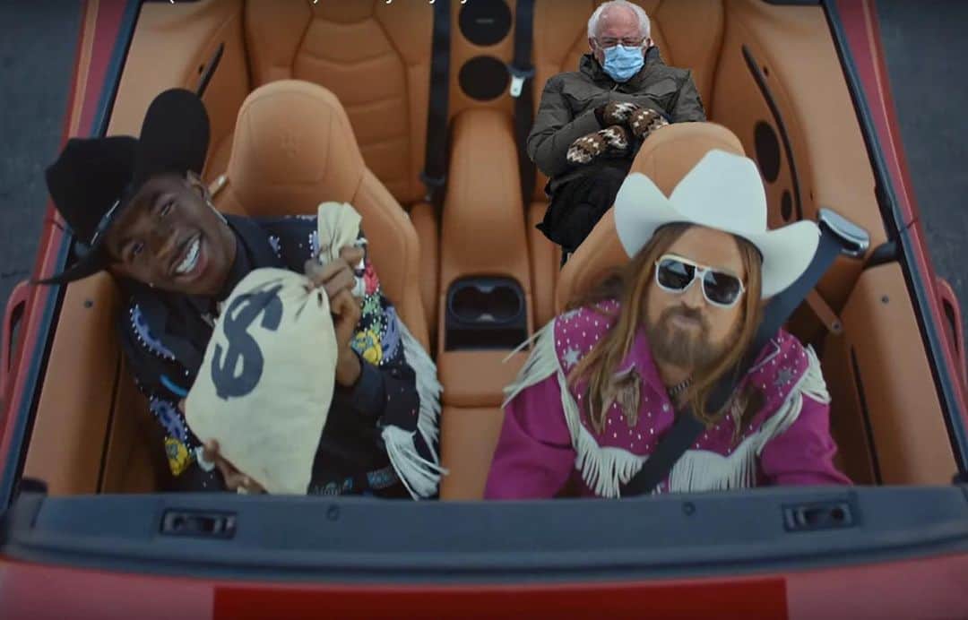 ビリー・レイ・サイラスのインスタグラム：「Leave a 🤠 in the comments if you want us to drop the @berniesanders remix」