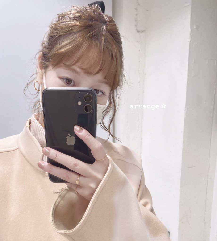佃加菜のインスタグラム：「前髪は19ミリで🤍」