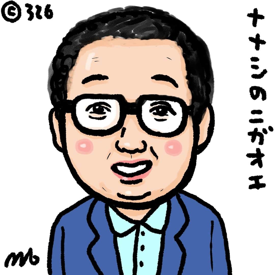 326のインスタグラム：「ななしの似顔絵1/24 昨日の答えは岡崎体育さんでした。秦さんの写真検索してたら出てきたからそのまま描きました。才能に溢れトークも上手で最高です。凄い！ amzn.to/3lV42cc amazon.co.jp/dp/4344036107/…  amazon.co.jp/dp/4908059063/… amazon.co.jp/dp/4861132150/… amazon.co.jp/dp/B07MGSH1TN/ …」