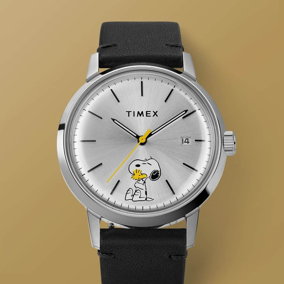 タイメックスさんのインスタグラム写真 - (タイメックスInstagram)「Our iconic 1960s Marlin® case gets an aesthetic refresh with Snoopy and Woodstock.  ⌚: Marlin® Automatic x Peanuts Featuring Snoopy and Woodstock #timex #wedontstop #peanuts #snoopy #woodstock #watch #friend @snoopygrams @snoopyinfashion」1月24日 0時30分 - timex