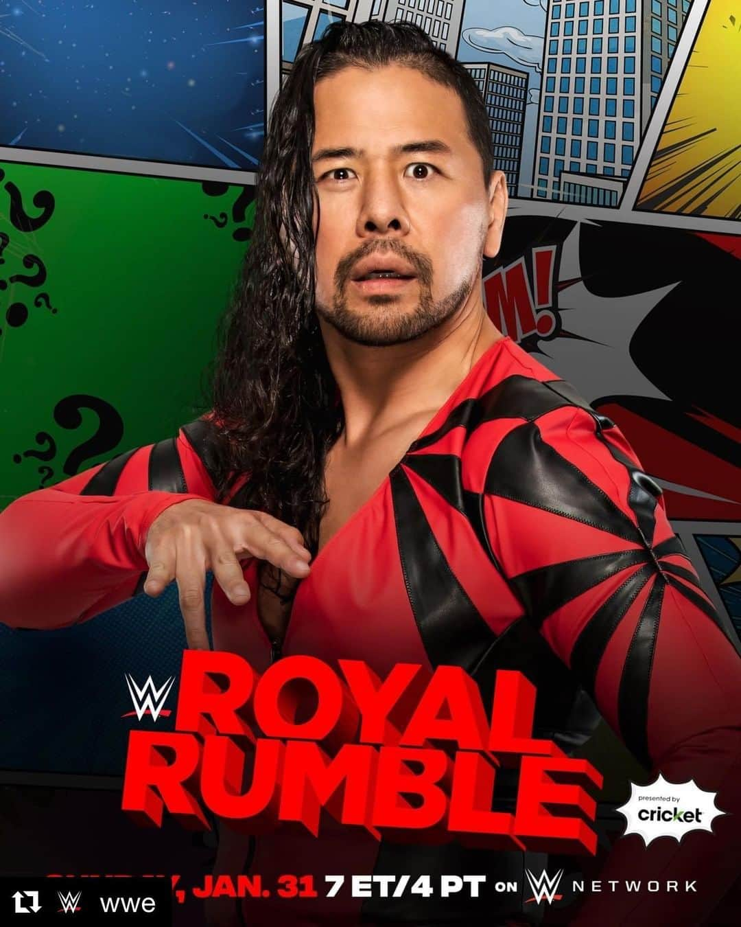 中邑真輔さんのインスタグラム写真 - (中邑真輔Instagram)「@wwe @shinsukenakamura have joined the field in the 2021 #RoyalRumble Match!」1月24日 0時46分 - shinsukenakamura