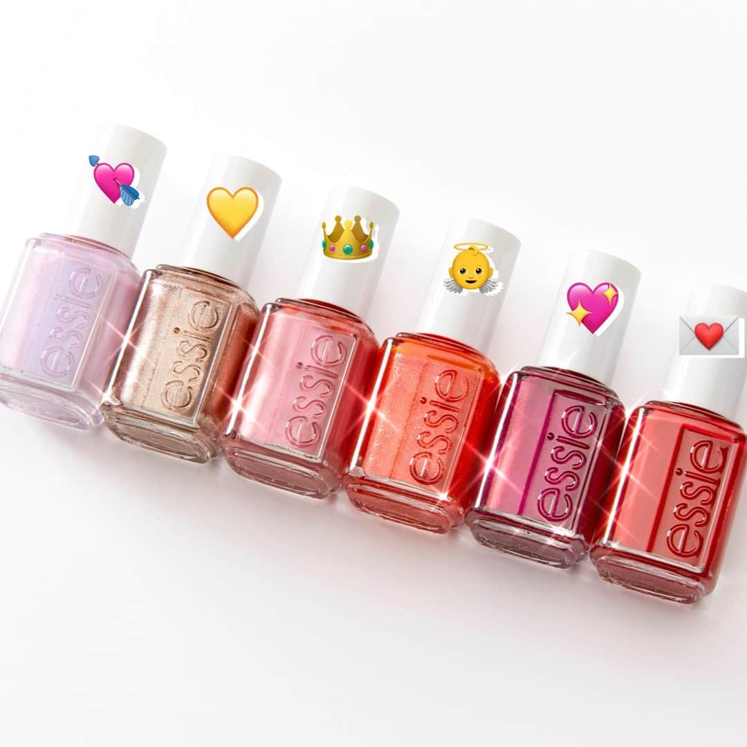 Target Styleのインスタグラム：「The best part about Vday? All the pinks and reds! 💅  New @Essie collection for the season of love!:  💘 - Glow + Arrow 💛 - Heart of Gold 👑 - Gilded Goddess 👼 - Cupid's Beau 💖 - Love Is In The Air 💌 - Tug At The Harpstrings」