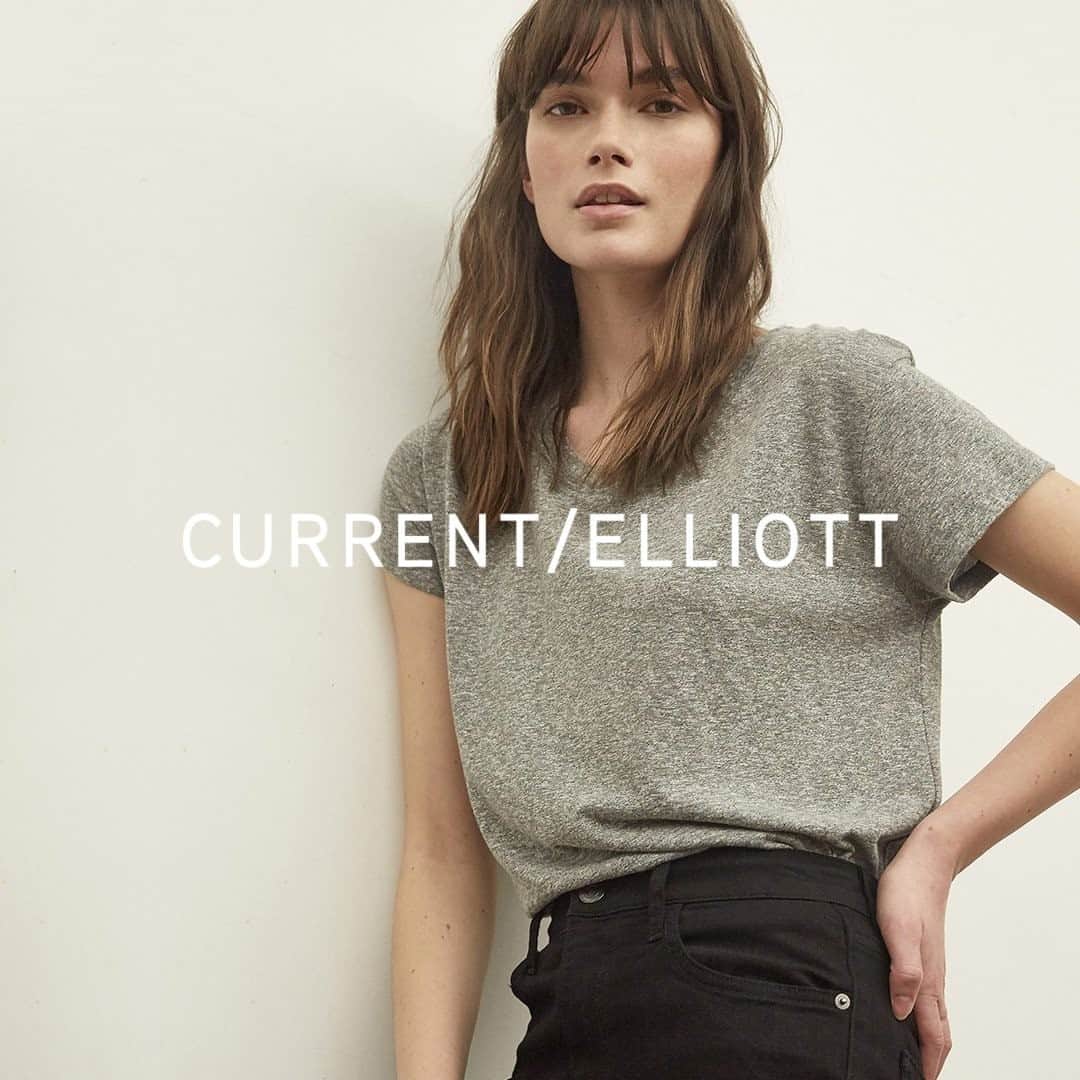 カレントエリオットのインスタグラム：「long, loose and luxuriously soft – the relaxed crew is the staple tee you’ll want in every color / visit the link in our bio to shop」