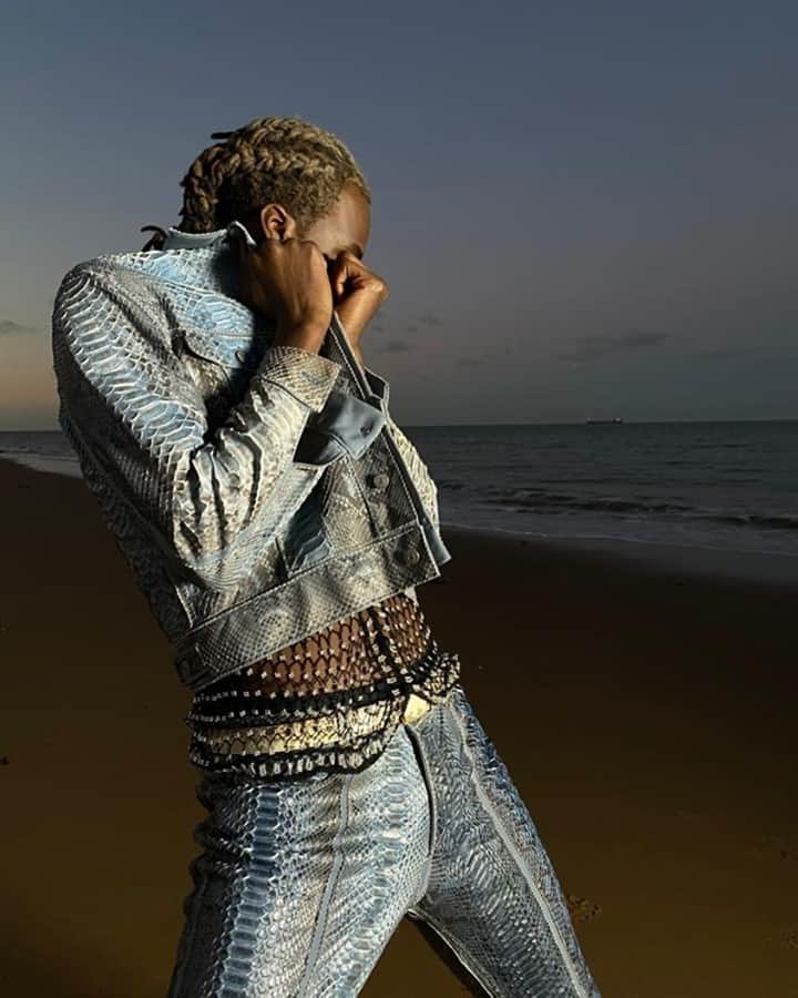 のインスタグラム：「@lanceyfouxx #HouseOfGaultier」
