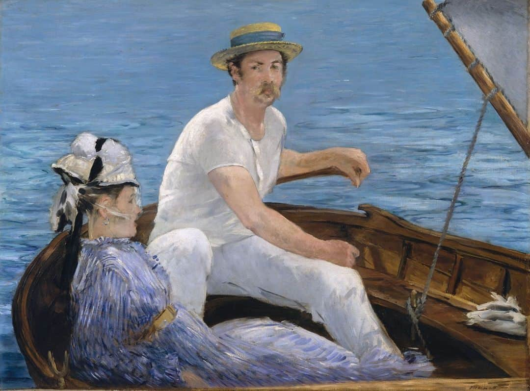 メトロポリタン美術館さんのインスタグラム写真 - (メトロポリタン美術館Instagram)「Smooth sailing from here on out ⛵⁣ ⁣ Edouard Manet—born #OnThisDay in 1832—painted this summery scene while on vacation in the northwestern suburbs of Paris. ⁣ ⁣ In it, he combined the lighter touch and palette of his younger #Impressionist colleagues Claude Monet and Pierre-Auguste Renoir with compositional influences from Japanese prints to create a unique and carefree scene.⁣ ⁣ 🎨 Edouard Manet (French, 1832–1883). Boating, 1874.⁣」1月24日 2時15分 - metmuseum