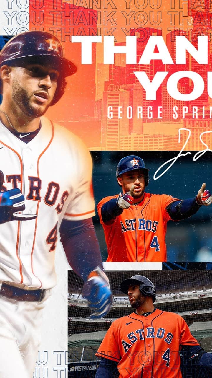 ヒューストン・アストロズのインスタグラム：「Thank you for six years of #SpringerDingers and countless memories, @georgespringer  You will be greatly missed.   #4everAstro」