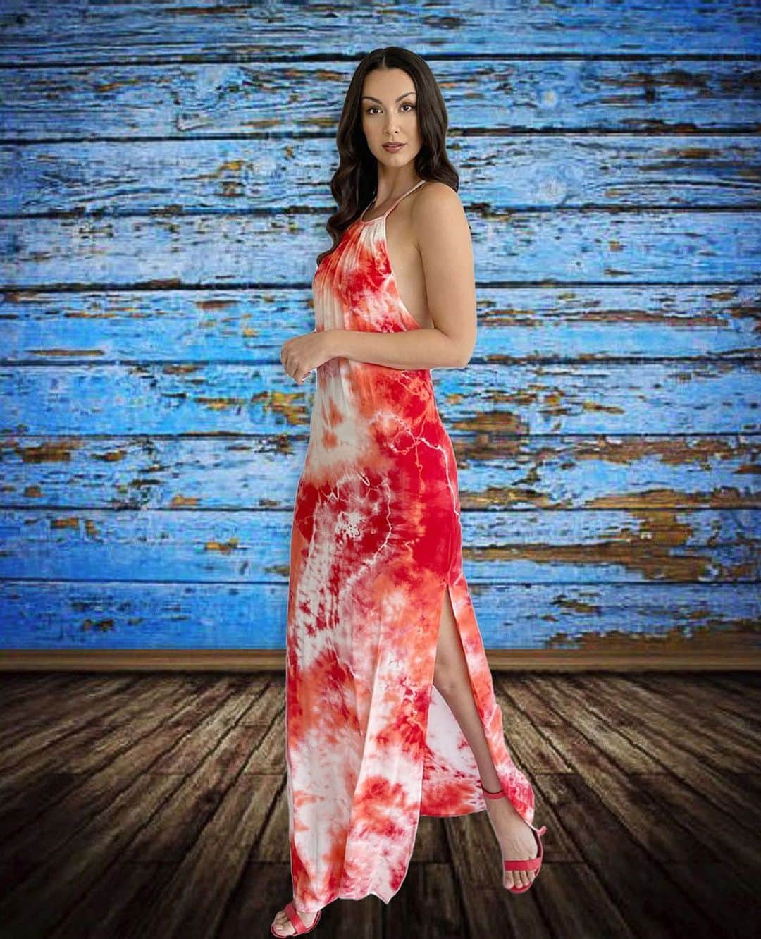 ミッシェルジョナスのインスタグラム：「Always protect your happy. 🙏🏼 #JerseyEvelynDress #NewCollection ❤️ #ValentinesDay #Feb14th  www.mijobymichellejonas.com #michellejonasdesigns #michellejonastravelwear  • • •  #SupportSmallBusiness #ValentinesDay #NewColor #Colors #BeachLiving #MadeInLA #poolside #resortwear #evolving #perspective #instafashionistas #vacationwear #travelwear  #loveyourlook #fallinlovewiththeprocess #love #yourelovely #friends #besafeeveryone #tiedyedinLA #HandDyed #Inspiration」