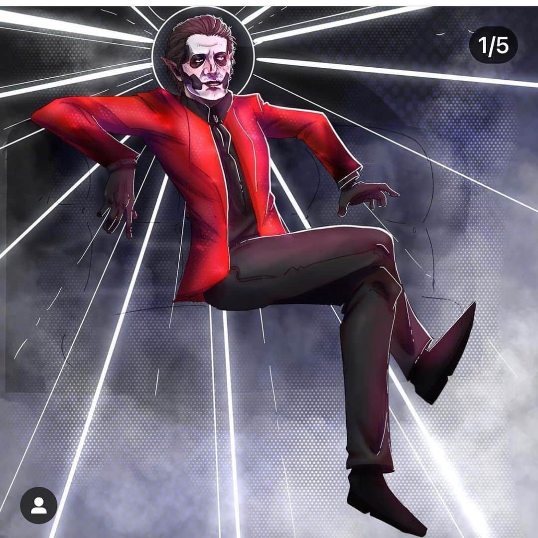 B. Akerlundさんのインスタグラム写真 - (B. AkerlundInstagram)「Loving the fan art from last nights @thebandghost look , keep them coming ..... #thebandghost #styledbyb 🤘🏻🤘🏻🤘🏻🤘🏻」1月24日 4時28分 - bcompleted