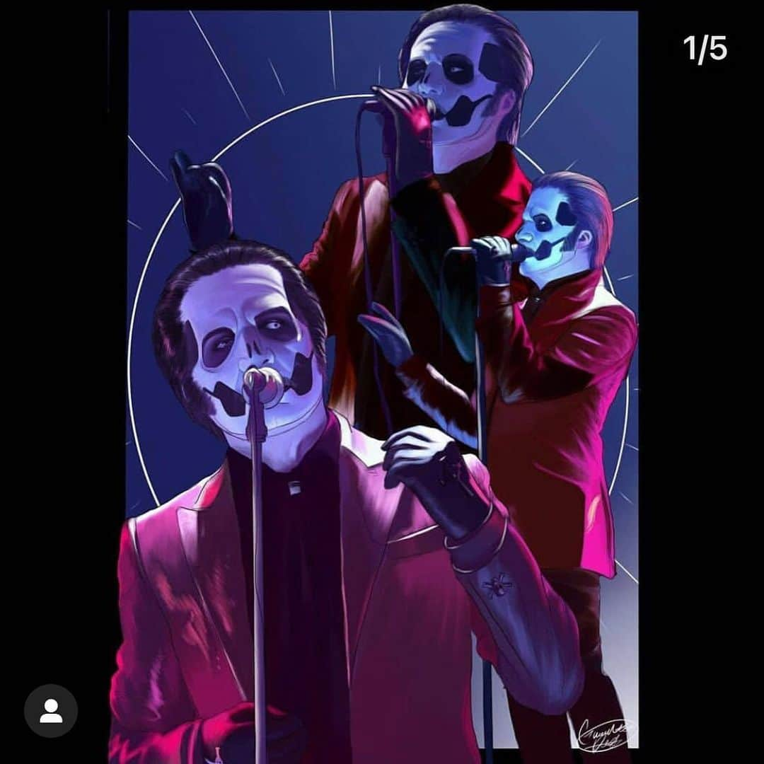 B. Akerlundさんのインスタグラム写真 - (B. AkerlundInstagram)「Loving the fan art from last nights @thebandghost look , keep them coming ..... #thebandghost #styledbyb 🤘🏻🤘🏻🤘🏻🤘🏻」1月24日 4時28分 - bcompleted