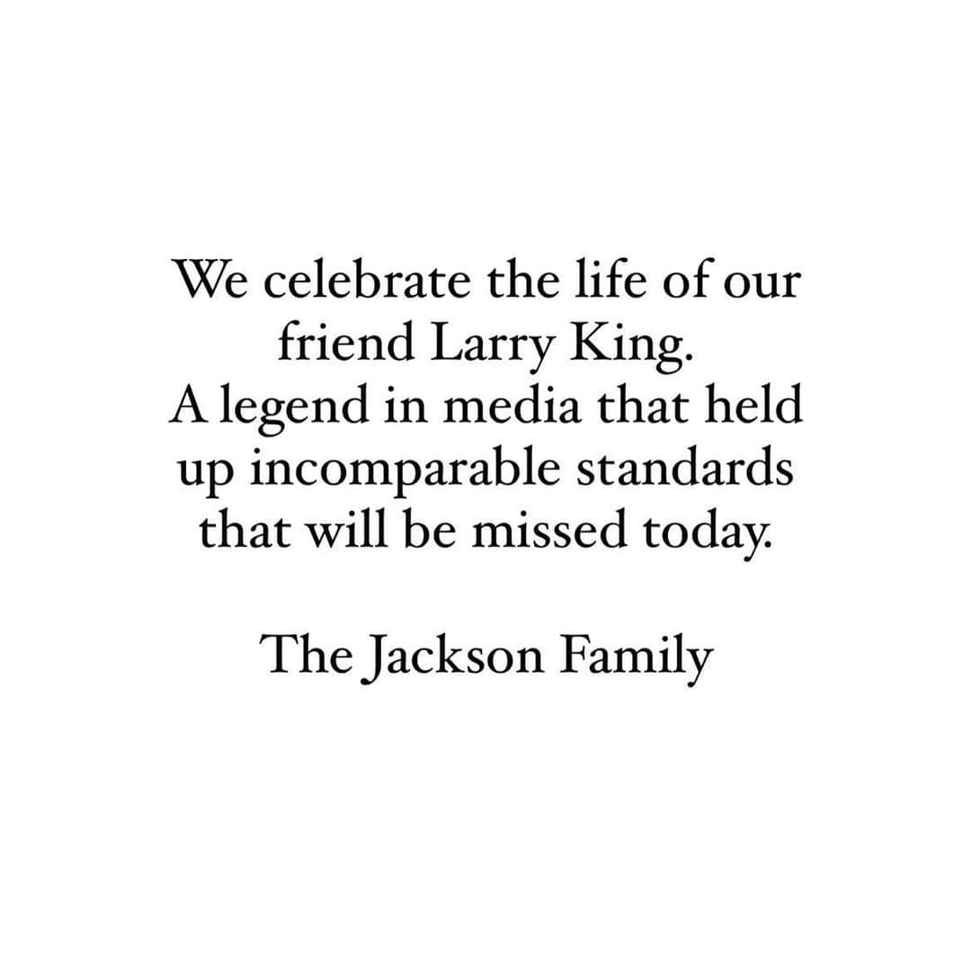 ジャネット・ジャクソンさんのインスタグラム写真 - (ジャネット・ジャクソンInstagram)「#LarryKing 🙏🏽🤍」1月24日 4時35分 - janetjackson
