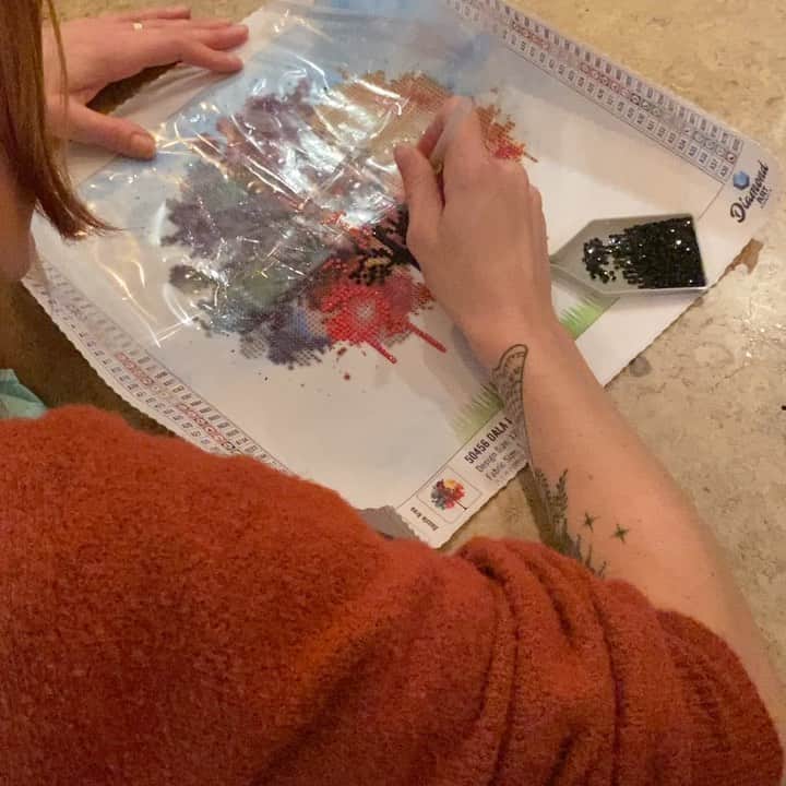 ダニール・ハリスのインスタグラム：「This weekend has been 🔥 🔥🔥 y’all!!! #diamondpainting #kidsbop」