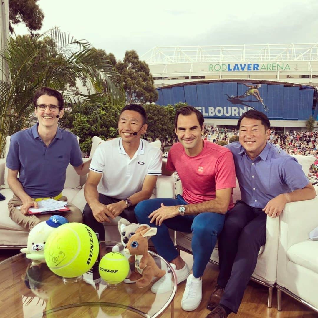 フローラン・ダバディーのインスタグラム：「Many memories two years ago of a great Australian Open 2019 , the #happyslam for sure ! 明日から全豪オープンテニス🎾は @wowowtennis でご覧ください‼️#テニス　#wowowtennis #australianopen2021」