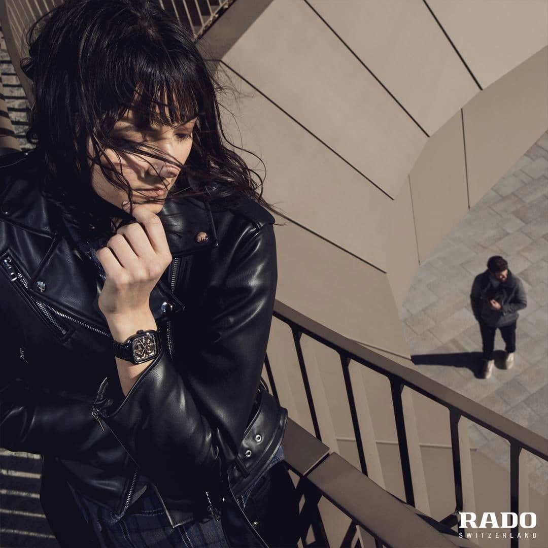 ラドーのインスタグラム：「So close yet so far. Feel every emotion and every detail with the True Square Open Heart. #RadoTrueSquare #Feelit」