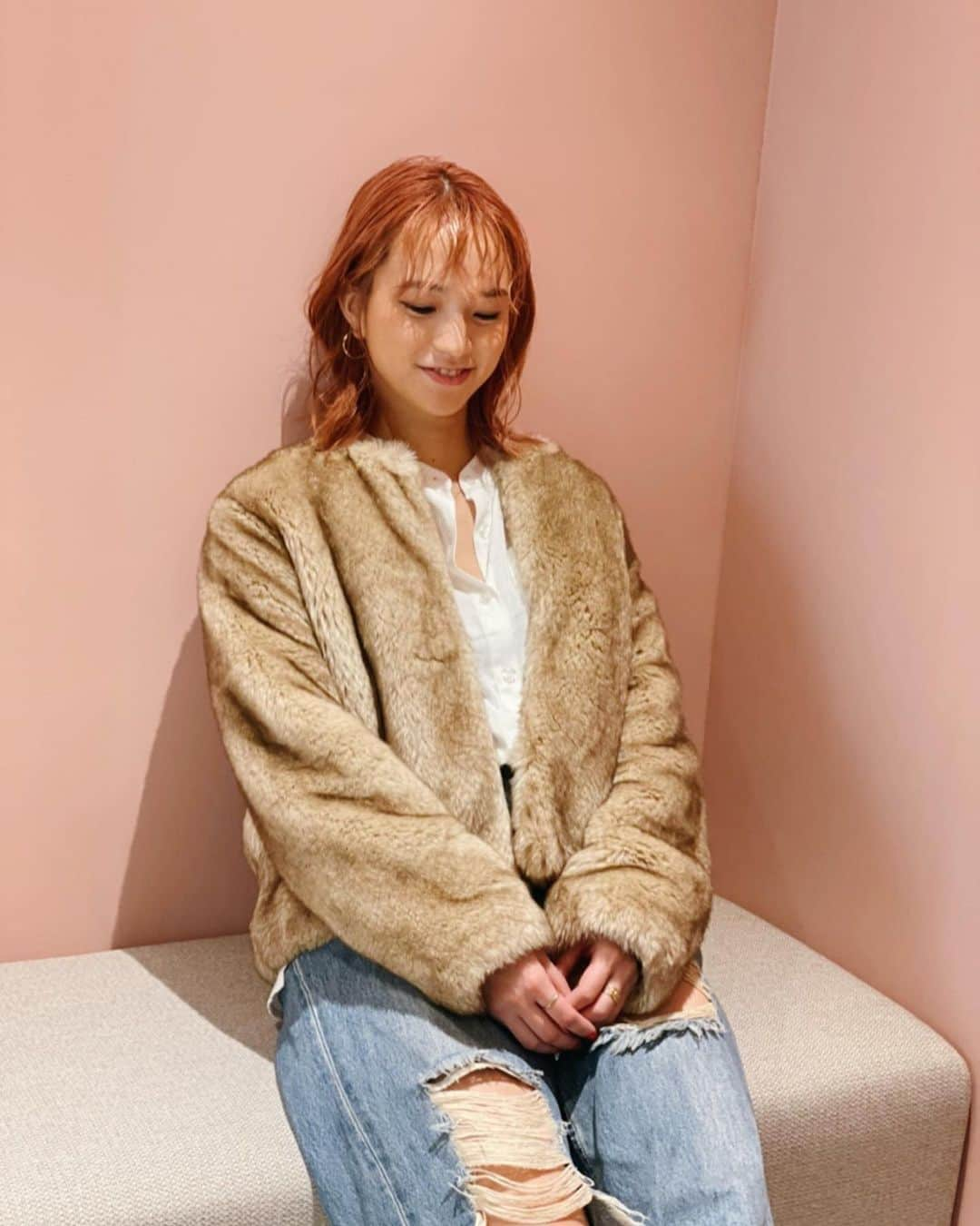 レオラさんのインスタグラム写真 - (レオラInstagram)「Pink🌺🌷💘× 🍊🧡🥭Orange  #ピンクオレンジ#ヘアカラー」2月7日 20時30分 - leola_official