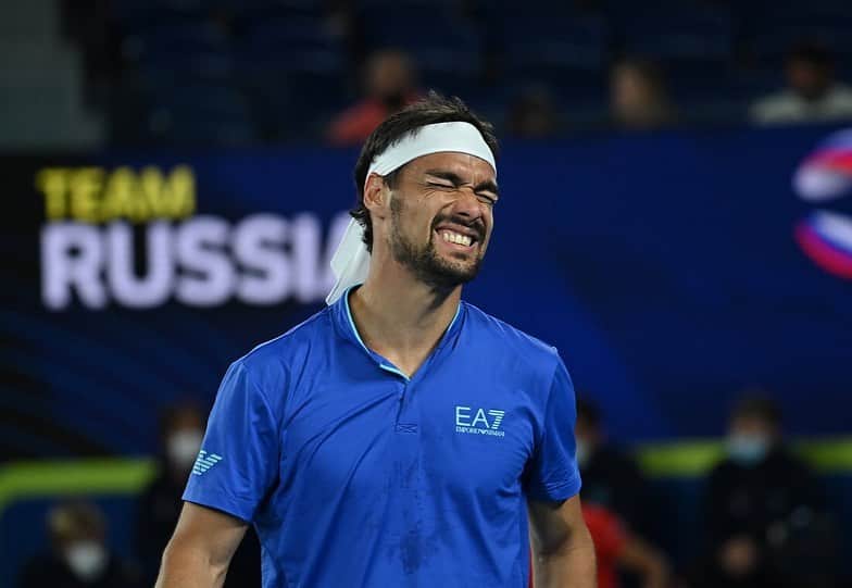 ファビオ・フォニーニのインスタグラム：「Una settimana piena di emozioni e buone sensazioni. Grazie a questo team fantastico! 🇮🇹  Thank you all for your support and congrats to team Russia! See you next year @atpcup 👋」