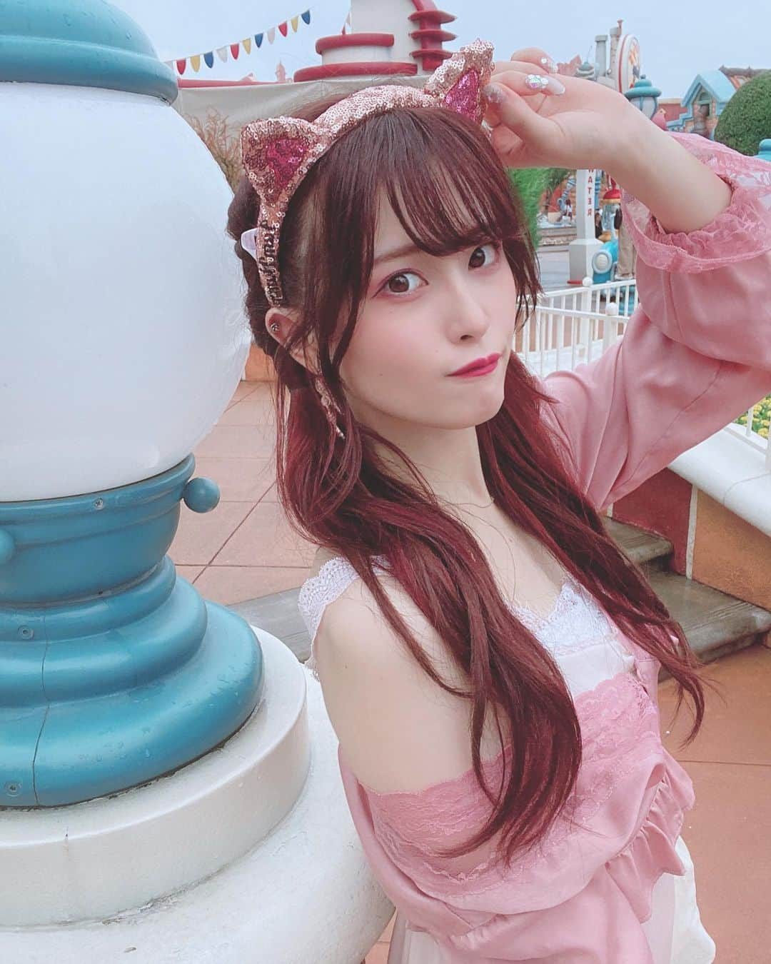 田北香世子さんのインスタグラム写真 - (田北香世子Instagram)「早くディズニー行く日々送りたい🥺🥺 #過去pic #disneyland #ハム #ハムコーデ #ハムカチューシャ」2月7日 23時38分 - kayoko_takita