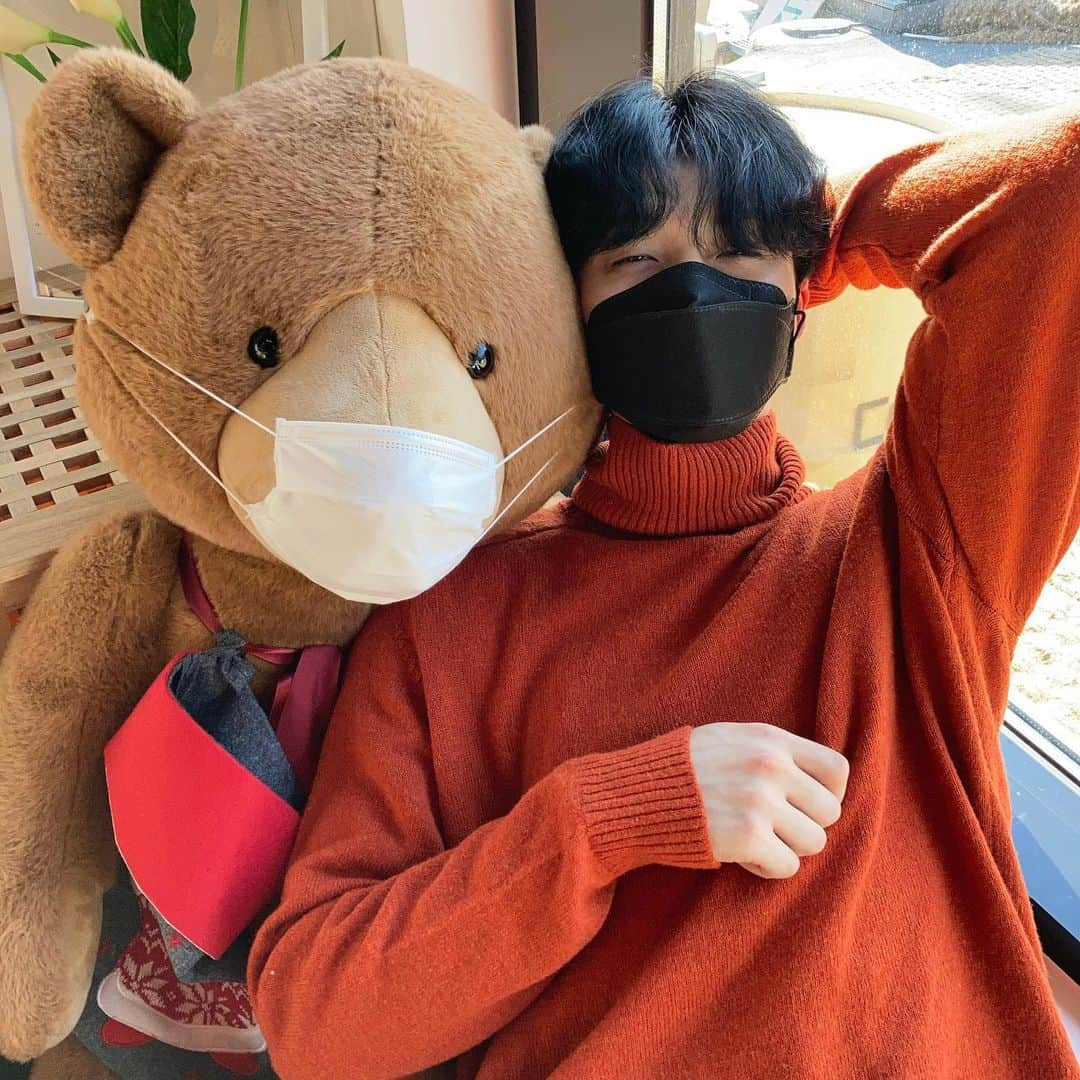 キム・カンミンさんのインスタグラム写真 - (キム・カンミンInstagram)「너도❗️나도❗️🧸🧡😷」2月7日 23時36分 - kangmeen