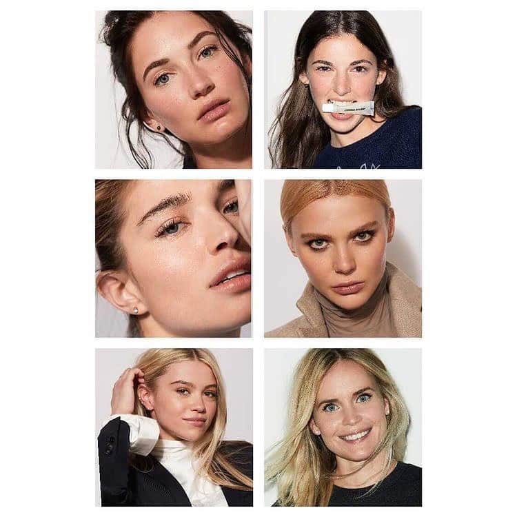 ボビー・ブラウンのインスタグラム：「The faces of the @jonesroadbeauty face pencils. I think it’s the most helpful to see faces and then choose which skin tone you’re closest too. So I’m posting all 25 faces in order of skin tone. Sorry for the photo overload. Here are the first 6, the fair/light group. See below for the shades from left to right. @benritterphoto  - @carjade33 wears a 01. - @jglog wears a 02. - @danielalopezosorio wears a 03. - @sparkishkid wears a 04. - @_laurenlay wears a 05 with 06 as a neutralizer.  - @mizzzbaynz wears a 07.」
