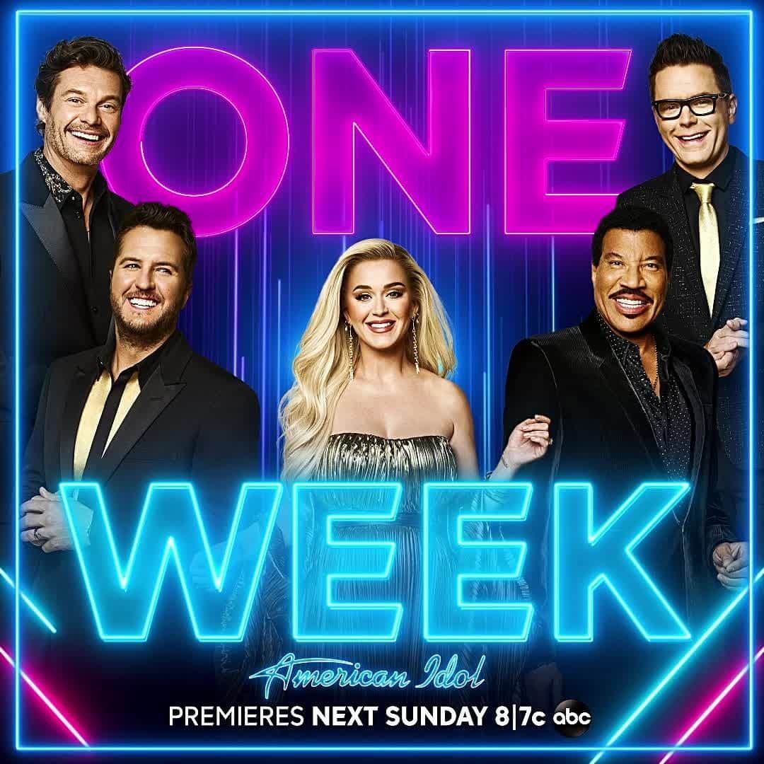 アメリカン・ブロードキャスティング・カンパニーのインスタグラム：「ONE. MORE. WEEK. #AmericanIdol premieres Valentine's Day 💛」
