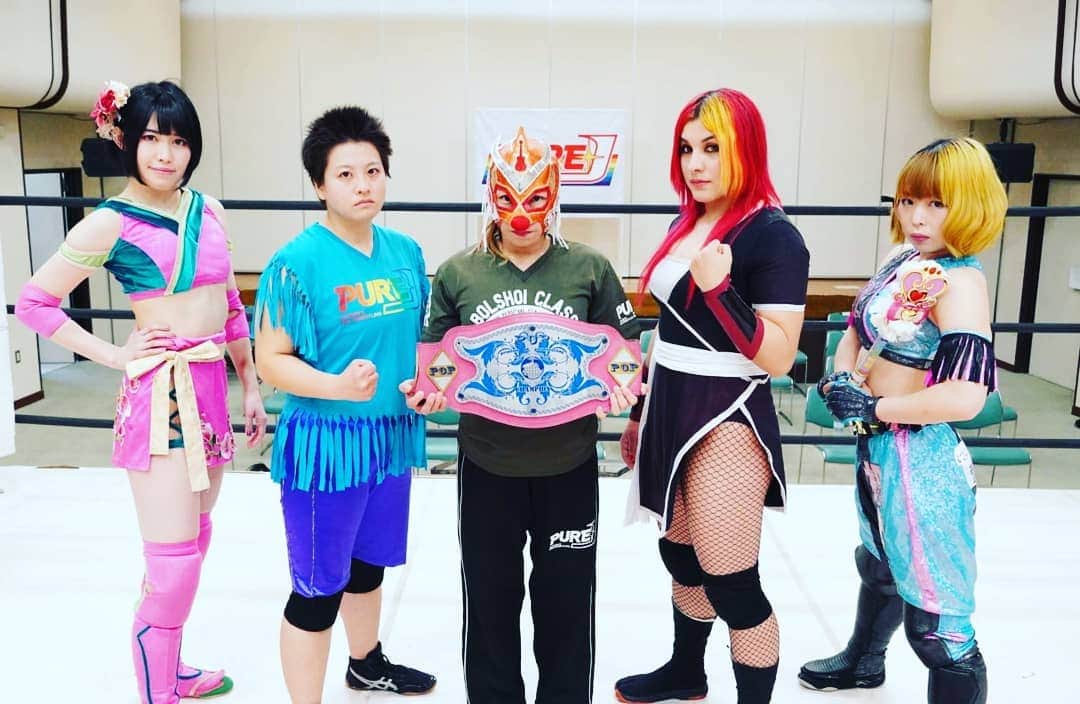 のインスタグラム：「Photo by #PUREJ Thank you  私には私の魅力がある、…ハズ  #prowrestling  #女子プロレスラー」