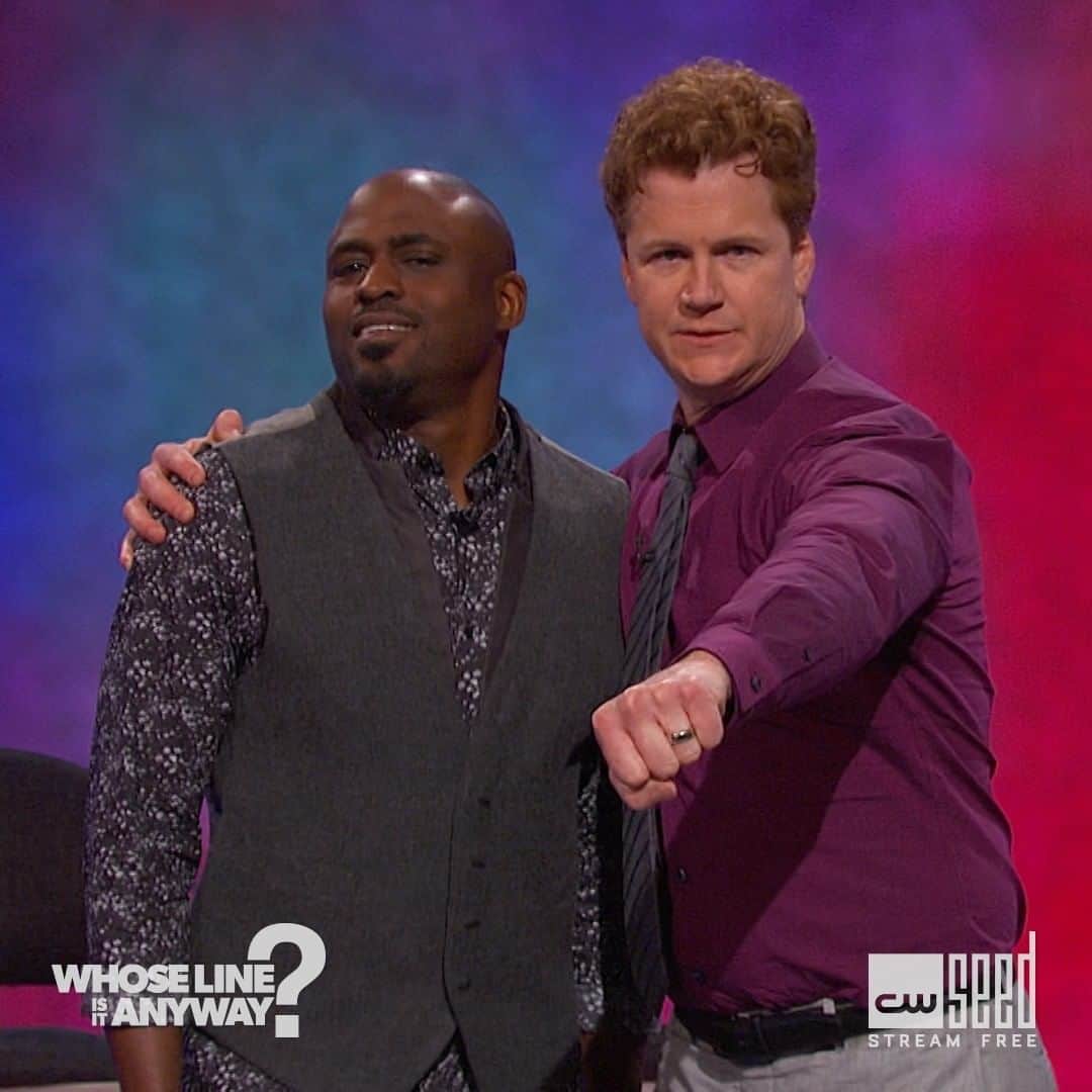 The CWのインスタグラム：「World's worst bad guys. Stream the latest and EVERY episode ever free only on @cwseed! #WhoseLine」