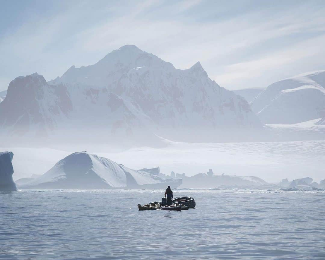 thephotosocietyさんのインスタグラム写真 - (thephotosocietyInstagram)「Photo by @acacia.johnson // Nicky, an expedition guide from South Africa, prepares kayaks for a tourist excursion near the Yalour Islands, Antarctica.   For the first 6 years of my professional photography career, I worked primarily as an expedition guide aboard tourist ships in the Arctic and Antarctica. Not only was it fun, but an important way for me to spend extended time in the remote regions I otherwise never would have been able to access, and gain a much deeper understanding of their ecology, history, and future. My advice to aspiring photographers would be to think creatively about other types of work that might feed your photography practice and the things you are passionate about, at least in the beginning. For me, guiding gave me a community of brilliant and international colleagues who taught me more about Antarctica than I ever imagined I might learn.   Follow me at @acacia.johnson to learn more about life in the world's cold places. #antarctica #polar #ice」1月24日 9時39分 - thephotosociety