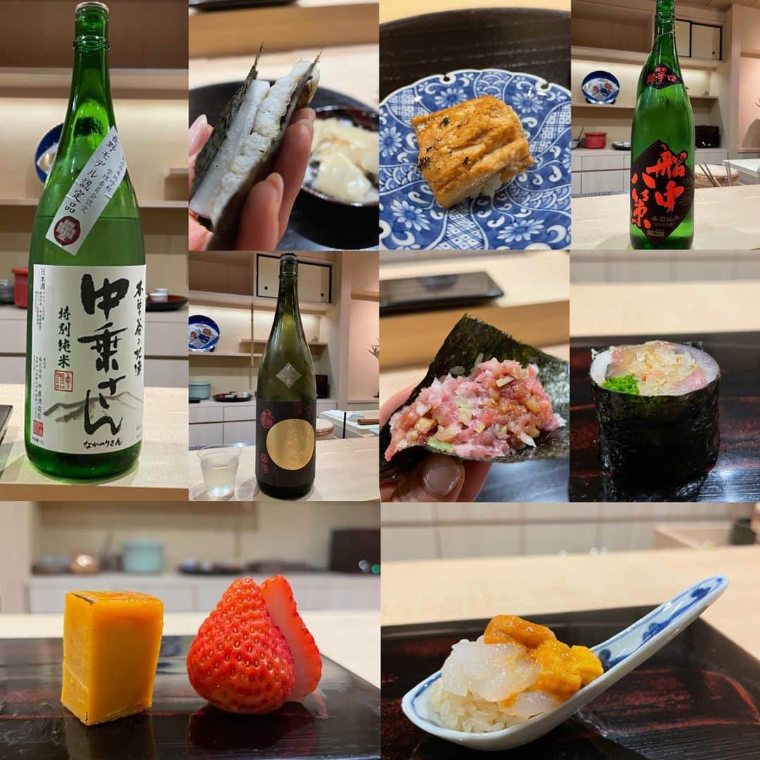 SAEKAさんのインスタグラム写真 - (SAEKAInstagram)「北浜 鮨 やまの  私は糖質を普段控えてるから 外食でもお寿司は特別な気分！ ほんっとうにご褒美って感じ✨  12月オープンのやまのさんへ 12000円のコースのみで このクオリティでこの味はコスパ良すぎだと思いました🥺💕 日本酒に合うお料理とお鮨が何とも幸せで 私の大好きなイカがここの名物！ 60回包丁を入れたというふわふわさに キャビアが乗ってなるほどなと納得の味と食感が楽しかったです❤︎  みんな大好きみのりんレギンスの @minorin.0219 さんと✨ 久しぶりにフィットネスの話、お仕事の話、美容の話に盛り上がり 美しい人はいつも美しい みのりさんをみるといつも思います🌹  大将さんも素敵な方で 私の好きな雰囲気も抜群のお店でした✨ お気に入りのお店が増えました✨ ありがとうございました❤︎  #大阪 #北浜 #鮨やまの #北浜鮨やまの  #美食 #美食好き #日本酒 #食べログ #食べずたぐらむ #冴ログ #歯科医師 #女医 #フィットネスモデル」1月24日 10時34分 - saeka0220