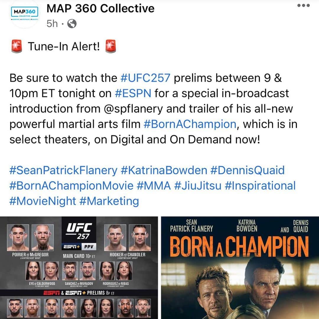 ショーン・パトリック・フラナリーのインスタグラム：「TONIGHT... on ESPN.」