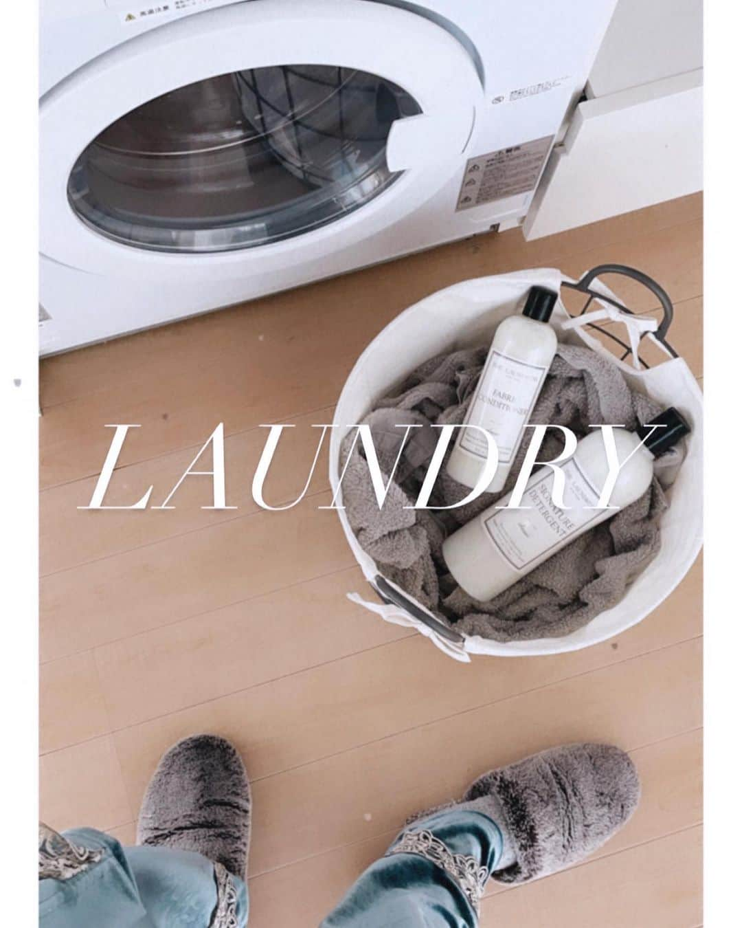 RiRiさんのインスタグラム写真 - (RiRiInstagram)「LAUNDRY🧺 生分解性で、分解されて自然にかえり、植物由来の原料を用いている @thelaundressjp 🌿 できる事から、少しずつ🌍🤲✨ #laundry #thelaundress」1月24日 12時26分 - _ri420