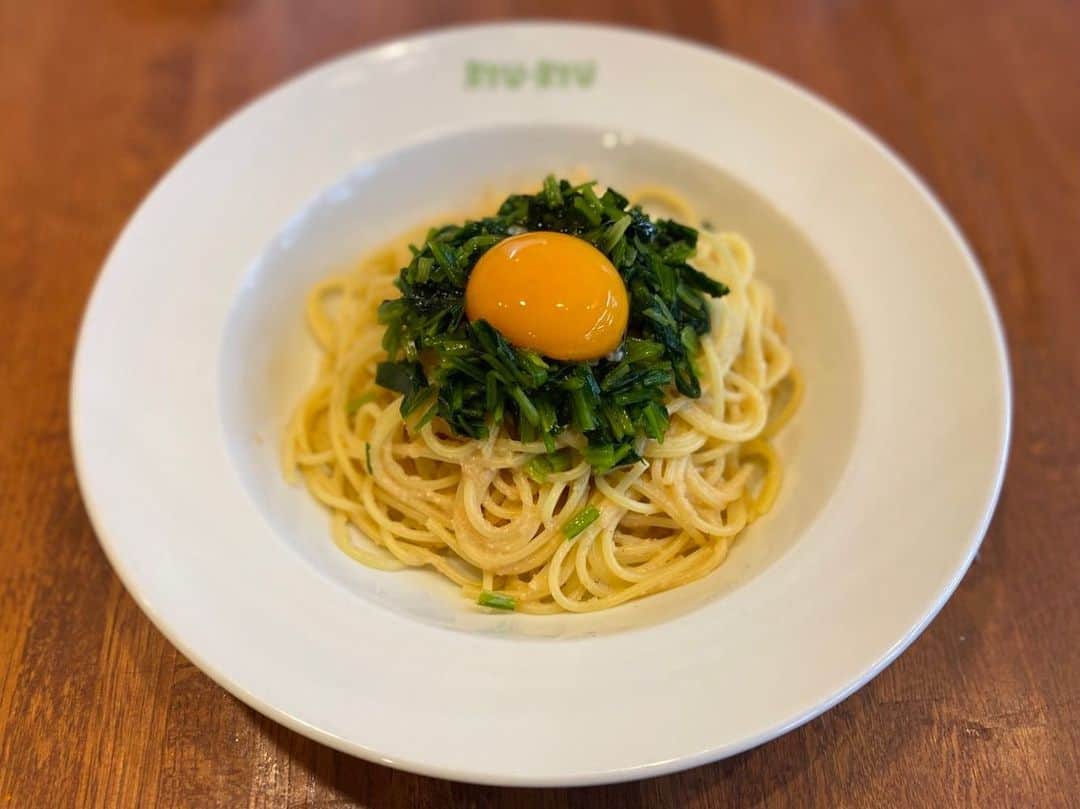 浅本美加のインスタグラム：「☺︎  たらこパスタ  #ryuryu#pasta#kobe」